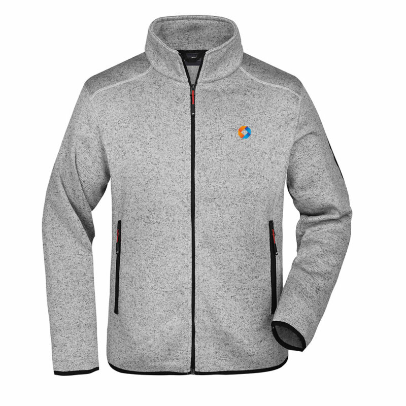 Fleece Strickjacke